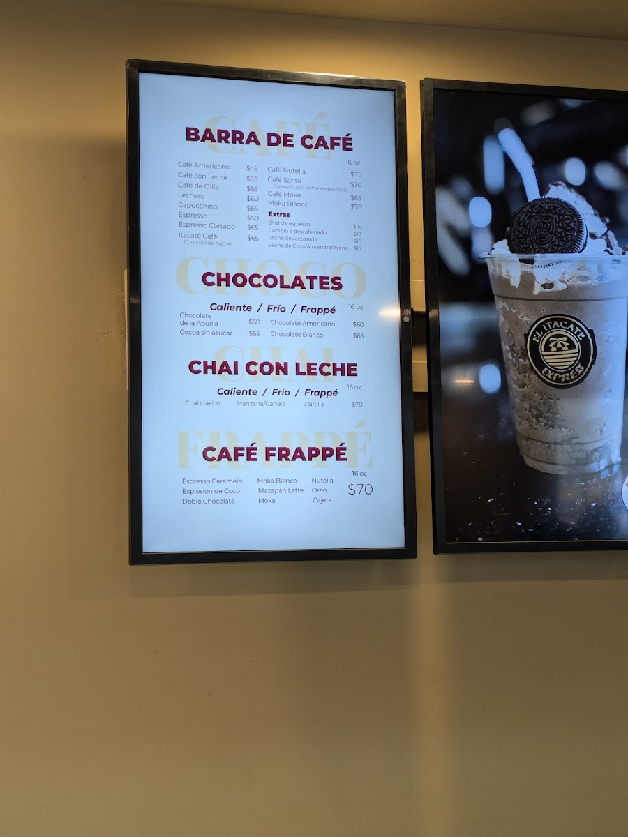 El Itacate Express Menu - Image 1